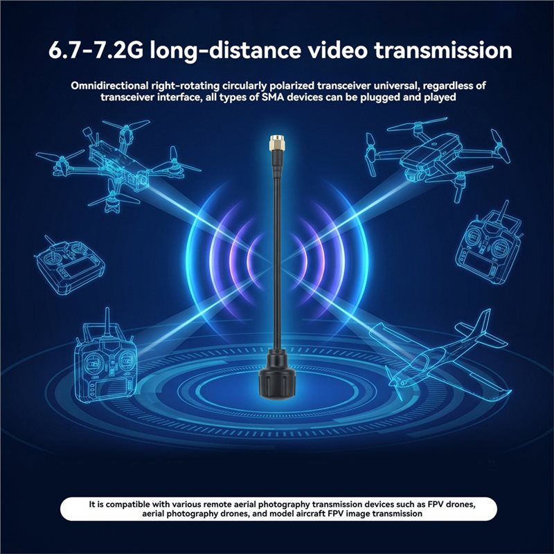 [جديد! A25P] هوائي SMA بتردد 6 - مراجعة Drone Racing Antenna وسعره