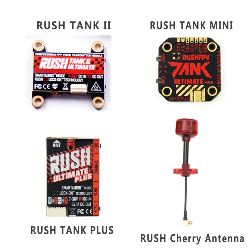 جهاز إرسال الفيديو RUSH TANK U - مراجعة Drone Racing Receiver وسعره